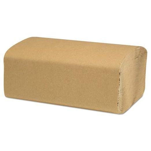 Cascades PRO Select Singlefold Paper Towels – Strong and Absorbent 1-Ply Hand Towels – Fits Universal Dispensers – 9" x 9.45", 16 Packs of 250 Sheets – H115 – Natural Brown