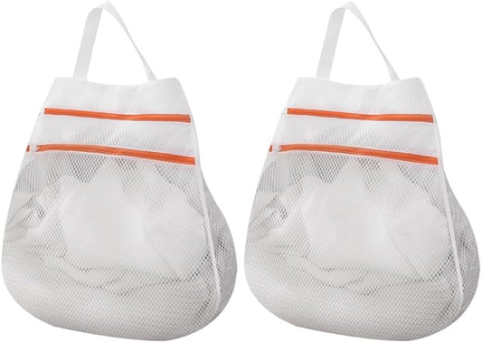 DONGKER Mesh Laundry Bags,2/4PCS Mesh Travel Laundry Bags with Hanging Handle for Washing Delicates Socks Bra Lingerie