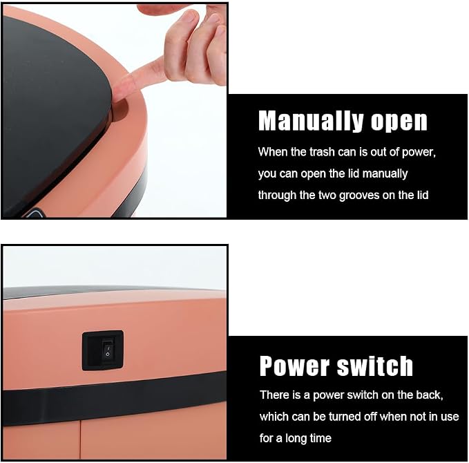 BestOffice Kitchen Trash Can with Lid, 13 Gallon Automatic Garbage Can for Bathroom Bedroom Home Office 50 Liter Touch Free High-Capacity Brushed Waste Bin