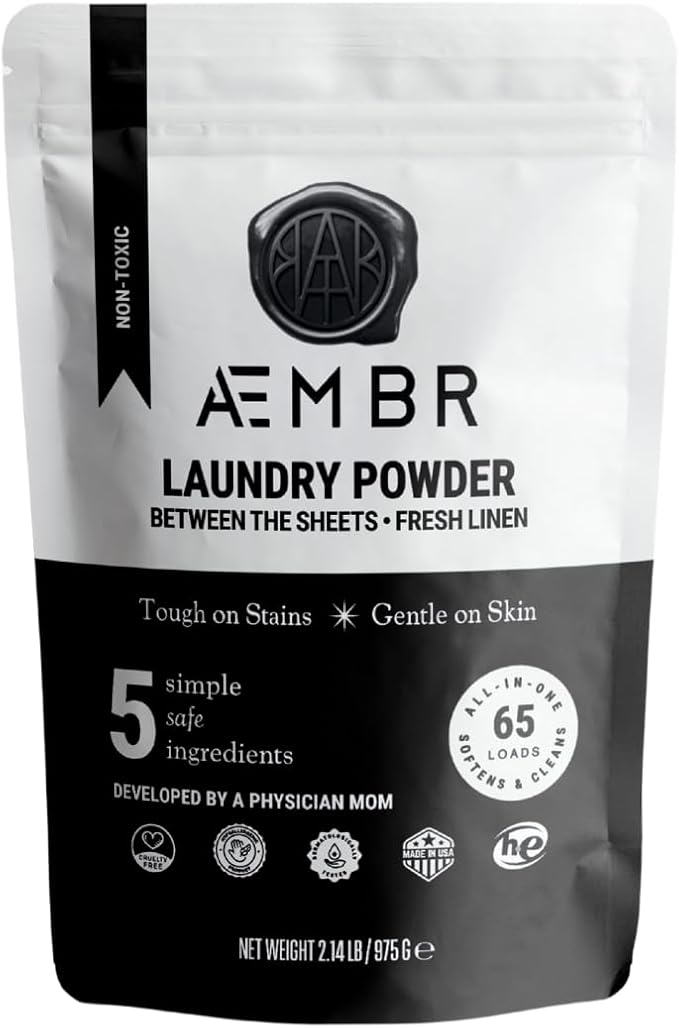 Luxury Laundry Powder | Clean Natural Non-Toxic Healthy Laundry Detergent | Made in USA with Natural Ingredients | Between the Sheets (Fresh Linen)