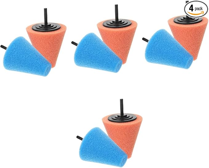 8pcs Drill Buffer Sponge Pad Polishing Pad Car Wheel Buffer Car Polisher Drill Polishing Accessory