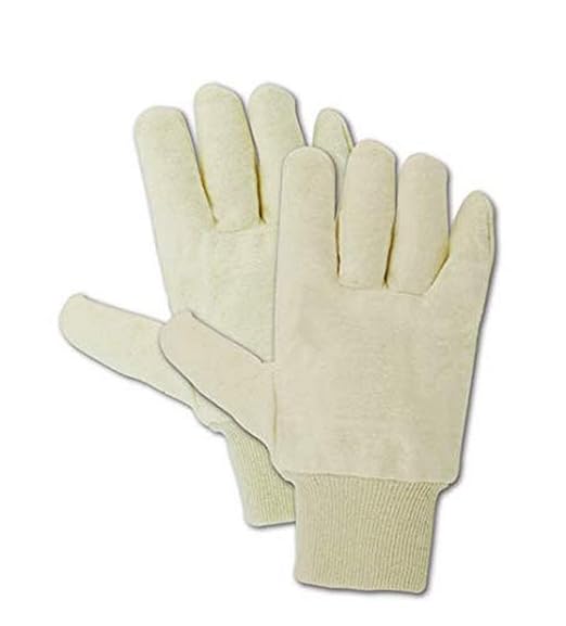 MAGID MultiMaster T1032RNO Cotton Glove, Knit Wrist Cuff, Large (108 Pair), Cream, 9/L, Model Number: T1032RNO-9