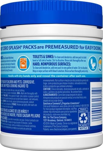 Clorox Control Bleach Packs Regular Laundry Packs, 12 Count (Pack of 6)