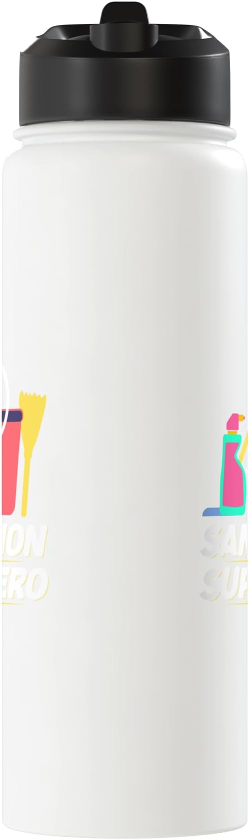 Sanitation Superhero Cleaning Stainless Steel Insulated Water Bottle