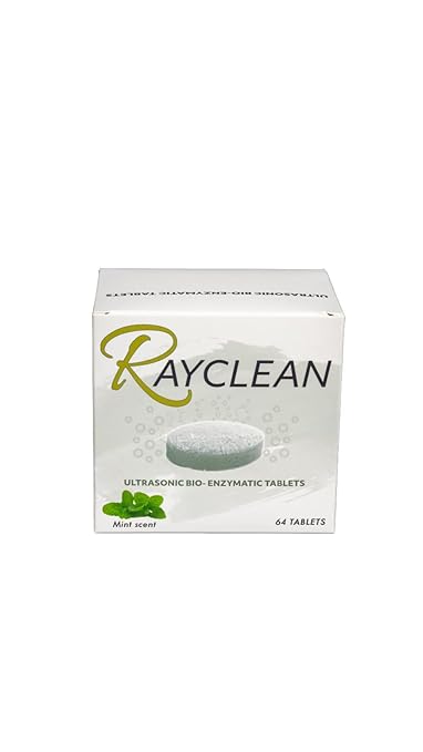 RayClean Dental Ultrasonic Cleaning Tablets – Instrument Cleaner for Dental Labs & Clinics – 64 Tablets