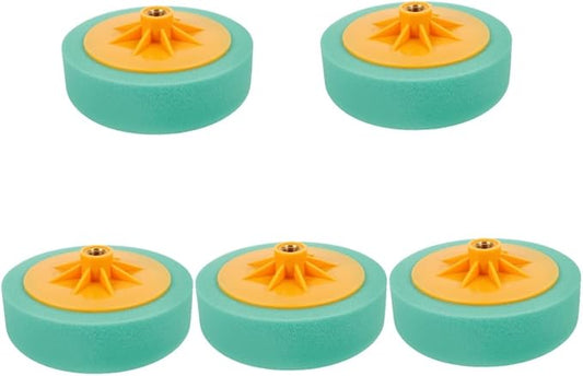 ULTECHNOVO 5pcs Drill Buffer Attachment Polishing Sponge Pad for Vehicles Restores Gloss and Mirror Finish Compatible Drills for Waxing and Sealing