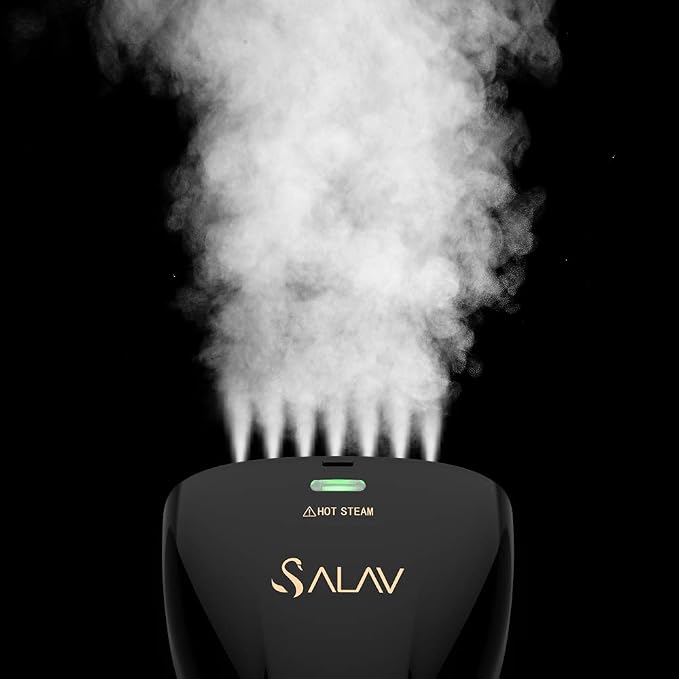 SALAV HS-04/T 1000W Quick Steam Hand Held Garment Steamer with Dual Steam Settings and No-Drip System (Black)
