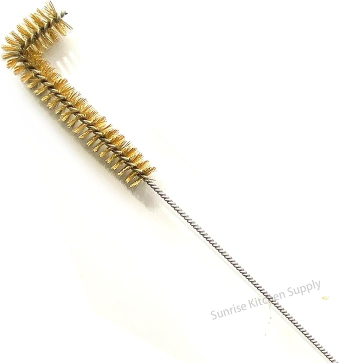 SUNRISE Fryer Brush with Long Handle (Brass, L Brush)