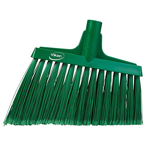 Vikan 29162 Flagged, Soft Angled Broom Green