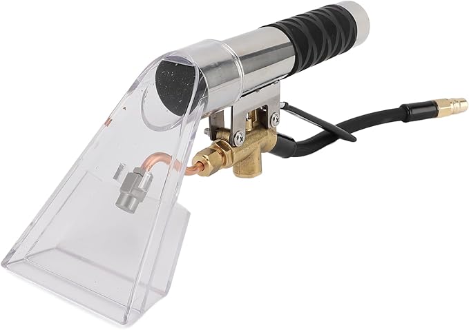 Yunseity Car Carpet Extractor, Upholstery Cleaner and Carpet Extractor and Auto Detailing Hand Wand Tool with Clear Head, Stainless Steel Upholstery Cleaning Tool for