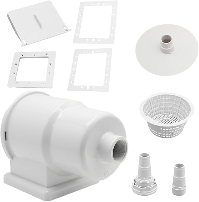 Saihisday Above-Ground Pool Skimmer SP1091LX Dyna-Skim with Accessories Thru-Wall Skimmer Fit for Standard Pool Wall Cutouts