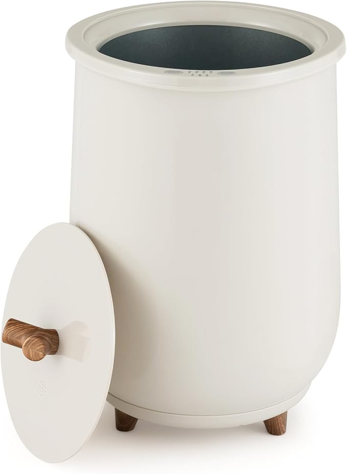 Giantex Towel Warmer Bucket, 23L Large Hot Towel Bucket for Bathroom Spa, Wood Handle, 3 Heating Modes, Adjustable Timer & Auto Shut Off, Fits Up to Two 40" x 70" Oversized Towels, Blankets, Gray