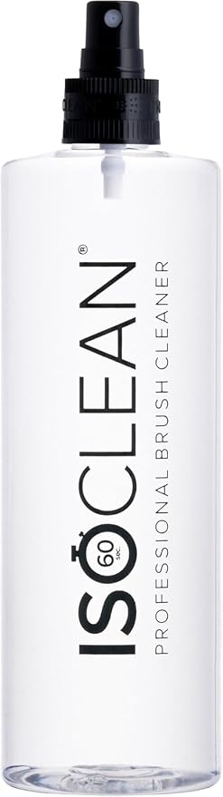 ISOCLEAN Makeup Brush Cleaner – Gentle Daily Use Solution, Reduces Product Buildup, Improves Application, Easy Clean Brush Cleaning Solution & Sponge Cleaner - Spray Top, 18 fl oz