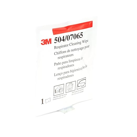 3M 50051131070658 504 Alcohol-Free Respirator Cleaning Wipes 504 (Pack of 100)