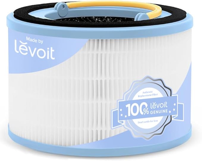 Levoit Sprout Air Purifier Genuine Replacement Filter, AHAM VERIFIDE, 3-Stage HEPA Filter, High-Efficiency Activated Carbon, 1 Pack, White