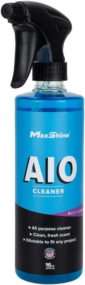 Maxshine All in one Wheel & Tire Cleaner Kit (AC13) - Professional Grade Exterior Tire & Wheel Rim Detailing - Scratch Free - Citrus Cleaning Power - Active Degreaser