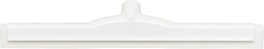 SPARTA 4156702 Plastic Floor Squeegee, Shower Squeegee With Double Foam For Window, Glass, Shower Door, Floor, Windshield, 18 Inches, White, (Pack of 6)