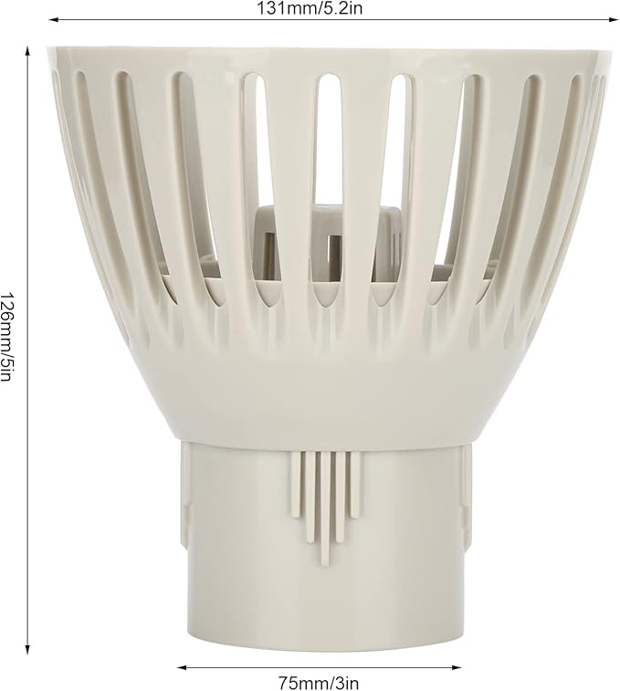 Pssopp Pool Skimmer Basket, Plastic Swimming Pool Strainer Pool Filter Debris Leaf Collector Pond Cleaning Tool Pool Supplies Skimmers Rakes Skimmers Nets [75MM]