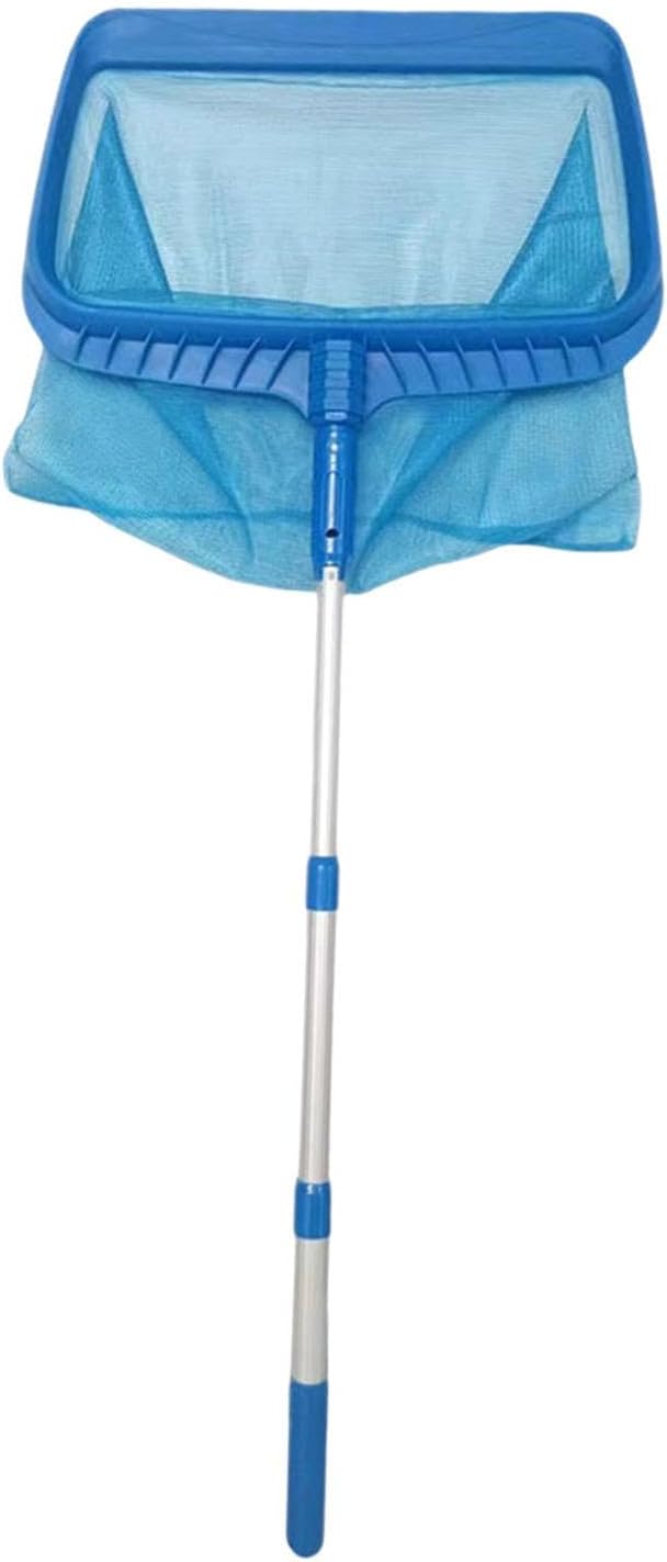 Fishing Net Swimming Pool Cleaning Netting Patio Fine Mesh Yard Pool Skimmer Net for Above Ground Inground Pool Pool Pond SPA, 117cm/977 (Color : Blue, Size : 117cm)