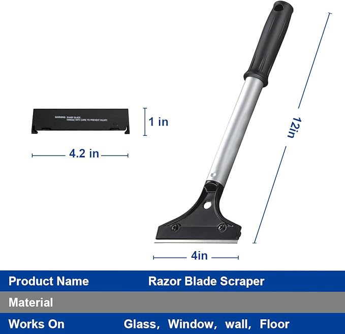 CELOX Grill Scraper, Heavy Duty Flat Top BBQ Grill Scraper for Cleaning