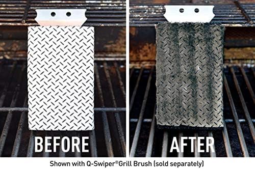 Proud Grill Q-Swiper Grill Cleaning Wipes - Bristle & Wire Free BBQ Cleaner, Heavy Duty Degreaser Wipes, Grease & Grime Remover for Outdoor Barbecue Grills, 40 Count, 1-Pack