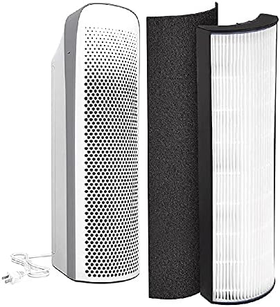 Nispira 2-in-1 True HEPA Replacement Filter PETWRFIL For Pure Enrichment PureZone Elite 4-IN-1 Tower Air Purifier PEAIRTWR (HEPA + 1-PreFilter, 4 PK)