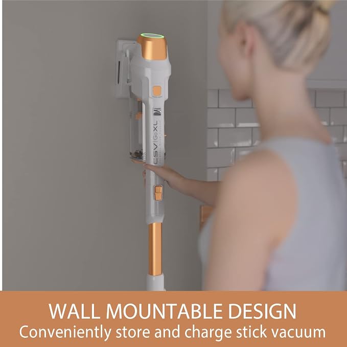 Kenmore DS4030.01 CSV Upgrade Cordless Stick Vacuum, Orange | Lightweight, EasyReach Wand, HEPA Filter, LED Headlight, Converts to Handheld, For Hardwood