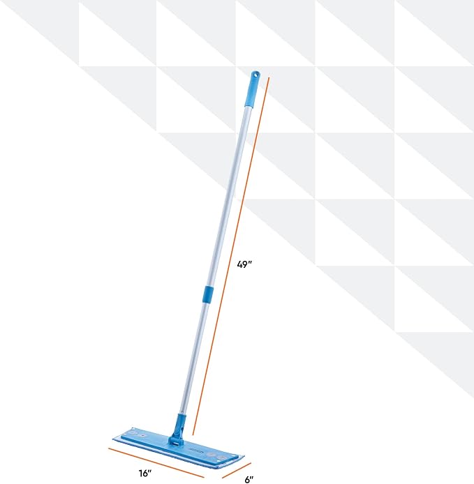 Superio Telescopic Miracle Mop with dusting and Mopping pad Refills, Kitchen, and Bath Cleaning, for Hardwood Floors, Ceramic Tiles, Linoleum