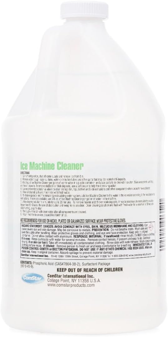 Ice Machine Cleaner, 1 Gallon, Designed To Remove Scale & Lime Deposits, Food-Grade Liquid, Most Effective Food Grade Liquid Descaler, Made In USA (90-352)