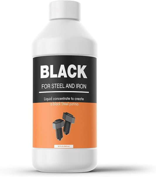 LIIZOUSUDA Black Oxide Coating Kit - Black Oxide Solution, Versatile Blackening Solution for Iron and Steel - Not Suitable for Stainless Steel Surfaces (1 Quart)