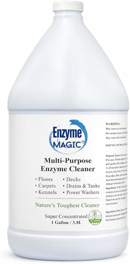Multi-Purpose Enzyme Cleaner |Super Concentrated | Floor Cleaner | Clogged Drain | Hard Surface Cleaner | Grease Trap Cleaner | Deck cleaner | Power Wash | Carpet Cleaner | Stain Remover