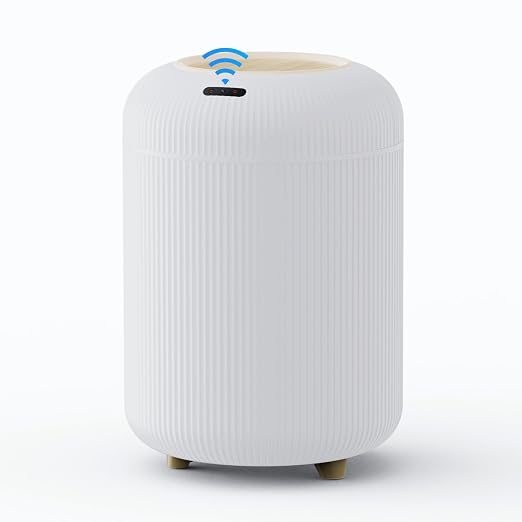 URALFA White 3-Gallon Motion Sensor Trash Can Combo Set