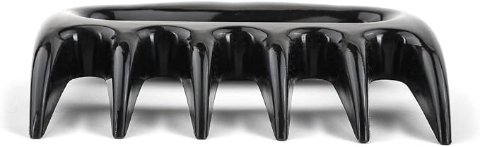 Restaurantware Met Lux 4.5 x 4.1 Inch Meat Claws 2 Meat Shredders - Sharp Blades With Handle Black Plastic Bear Claws Durable For Shredding Pork Chicken or Turkey
