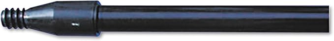 Boardwalk BWK636 Fiberglass Broom Handle, Nylon Plastic Threaded End, 1" Dia. x 60" Long, Black