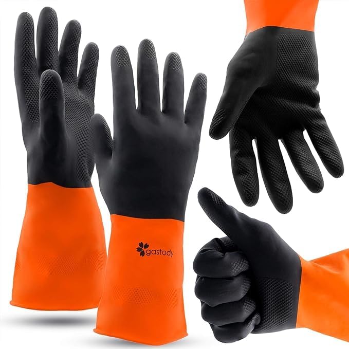 Latex Chemical Gloves Multi-Size Bundle - Avaialble in Large & Medium