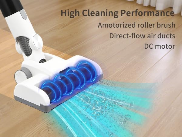 Cordless Vacuum Cleaner, Rechargeable Lightweight Handheld Vacuum, Portable Stick Vacuum for Home, Pet Hair, Carpet, and Car Cleaning(GR Pro)