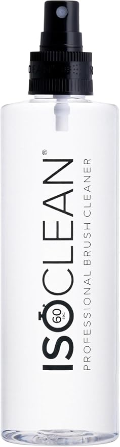 ISOCLEAN Makeup Brush Cleaner – Gentle Daily Use Solution, Reduces Product Buildup, Improves Application, Easy Clean Brush Cleaning Solution & Sponge Cleaner - Spray Top, 9 fl oz