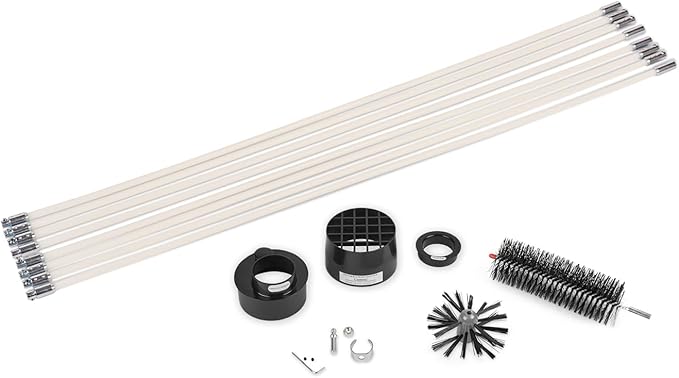 Gardus RLE30PRO LintEater Pro Rotary Dryer Vent Cleaning System, Removes Lint, Extends Up to 30’