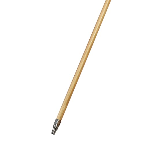 Carlisle FoodService Products 4027500 Wood Handle with Metal Threaded Tip, 7/8" Dia. x 40" L (Case of 12)