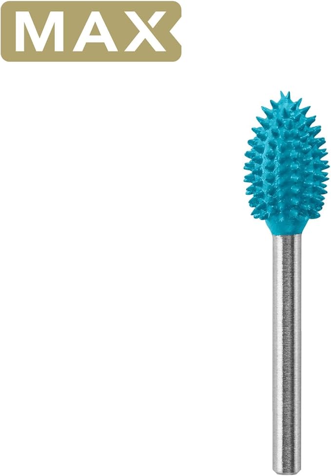 Dremel 9953 Flame Tip 3/8" Power Rotary Carving Bit - Ideal for Removal and Smoothing Applications in Wood, Plastic, Foam, and Rubber