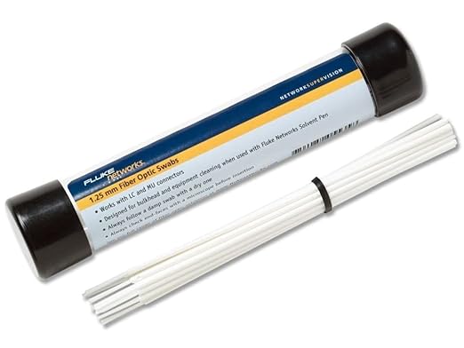 Fluke Networks NFC-SWABS-1.25MM Fiber Optic LC and MU Port Cleaning Swabs