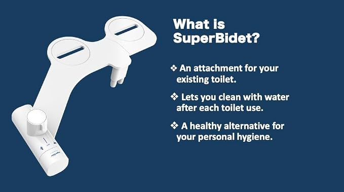 – Quality bidet attachment, elegant design | Dual nozzle for front and rear fresh water wash. Non-electric and retractable sprayers. Ultra-slim and easy to fit.