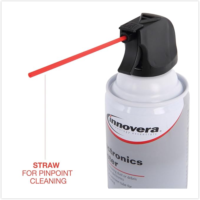 Innovera Compressed Air Duster Cleaner, 10 Oz Can, 8/Pack