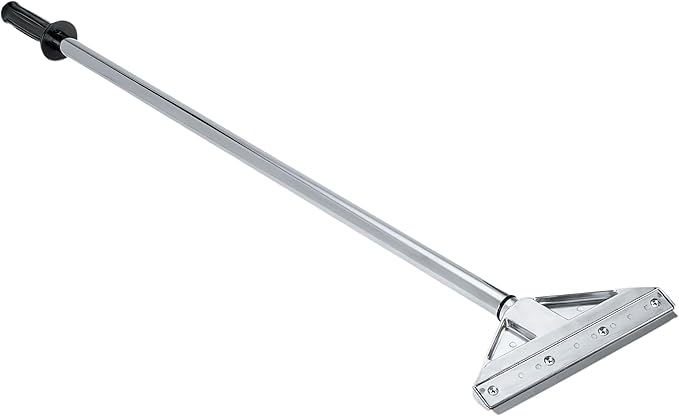 Razor Blade Scraper Tool with 8 Inch Aluminum Blade - Floor Scraper Tool with 3" to 6" Telescoping Handle Comfortable Cushion Grip by KP Operating Supply