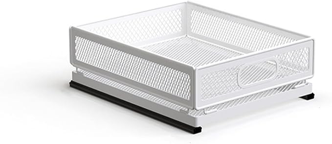 Pull Out Cabinet Organizer, Slide Out Drawers Fixed with Adhesive Nano Film, Pantry Shelves Sliding Drawer Storage Organization for Kitchen/Bathroom/Bedroom (11.8*9.4*3.9inch/30*24*10cm)