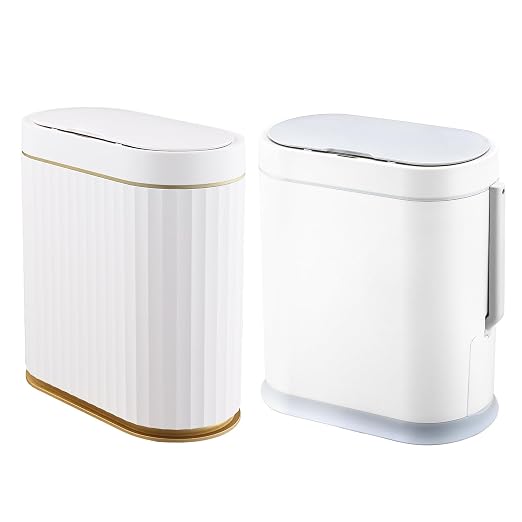 ELPHECO 2.5 Gallon Trash Can + 2.5 Gallon Trash Can with Toilet Brush