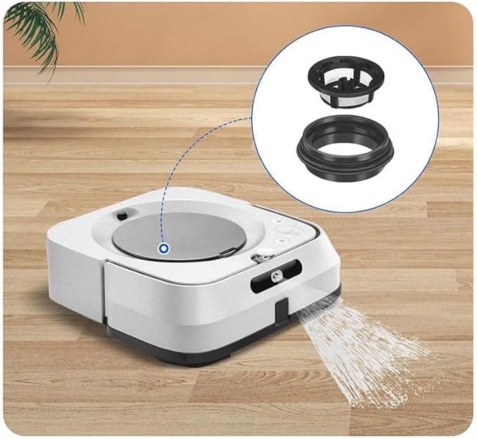 for IRobot Braava Jet M6 Water Tank,M6 Water Tank Filter,Replacement Vacuum Cleaner Water Tank Box Filter Kit for IRobot Braava Jet M6 Robot Vacuum Cleaner Accessories (Water Tank+Water Tank Filter)
