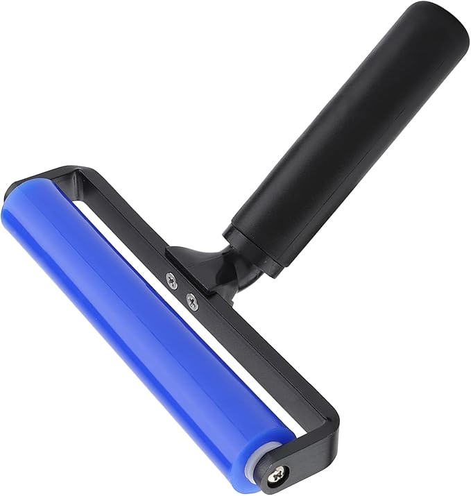 Glue Roller, Dust Removal Roller,Sticky Lint Roller with Cover Reusable Washable Travel Dust Picker Cleaner Remover Brush Value Set for Clothes, Pet,Hair,Debris,Bedroom, Living Room, Office(6 inches)