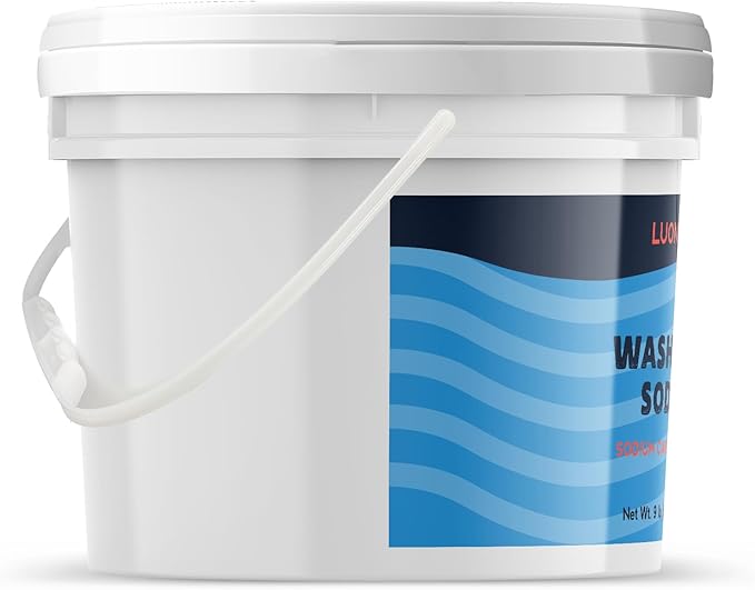 Luonix Washing Soda, 1 Gallon Bucket, Sodium Carbonate, Soda Ash, Laundry Additive