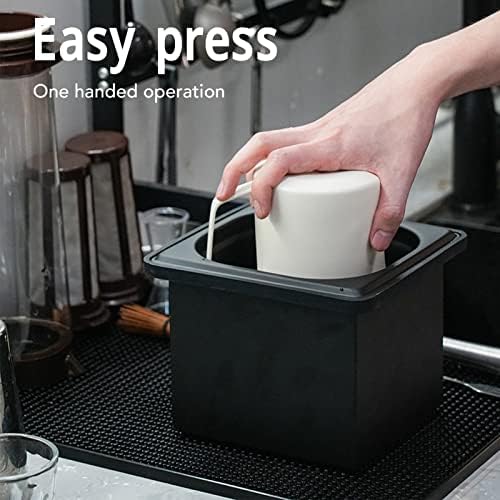 Diydeg Pitcher Rinser, Stainless Steel Kitchen Sink Glass Rinser with Drain and Drip Tray, Countertop Automatic Cup Washer for Bar, Home, Cafe, Restaurant, Household & Commercial (Black) (Small)